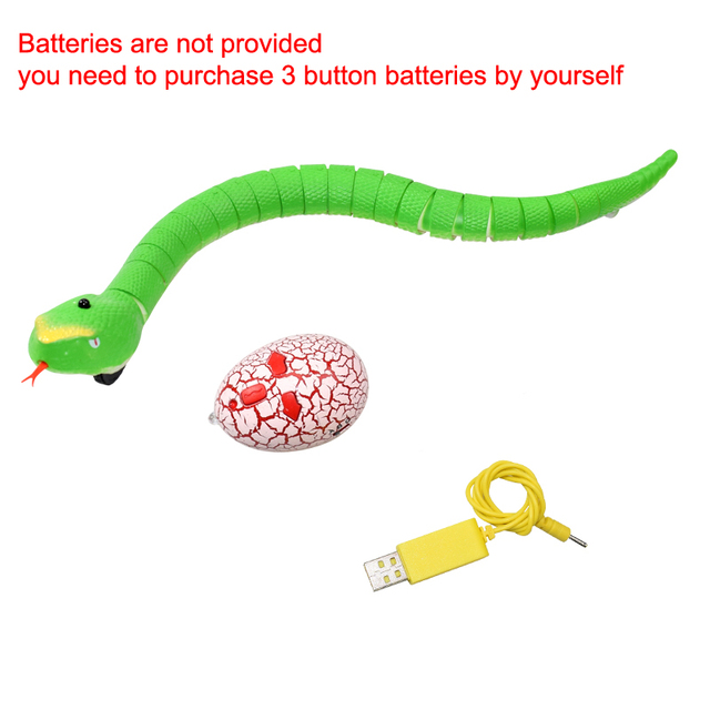 Animal Infrared Remote Control Electric Snake Egg Rattlesnake Kids Children Toys Trick Terrify Mischief Toys Snake Model DDJ