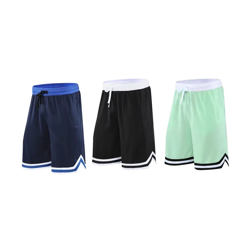 Summer New Men's Casual Short Pants Fitness Clothes Basketball Net Breathable Running Five-Part Trousers Male AE Stock
