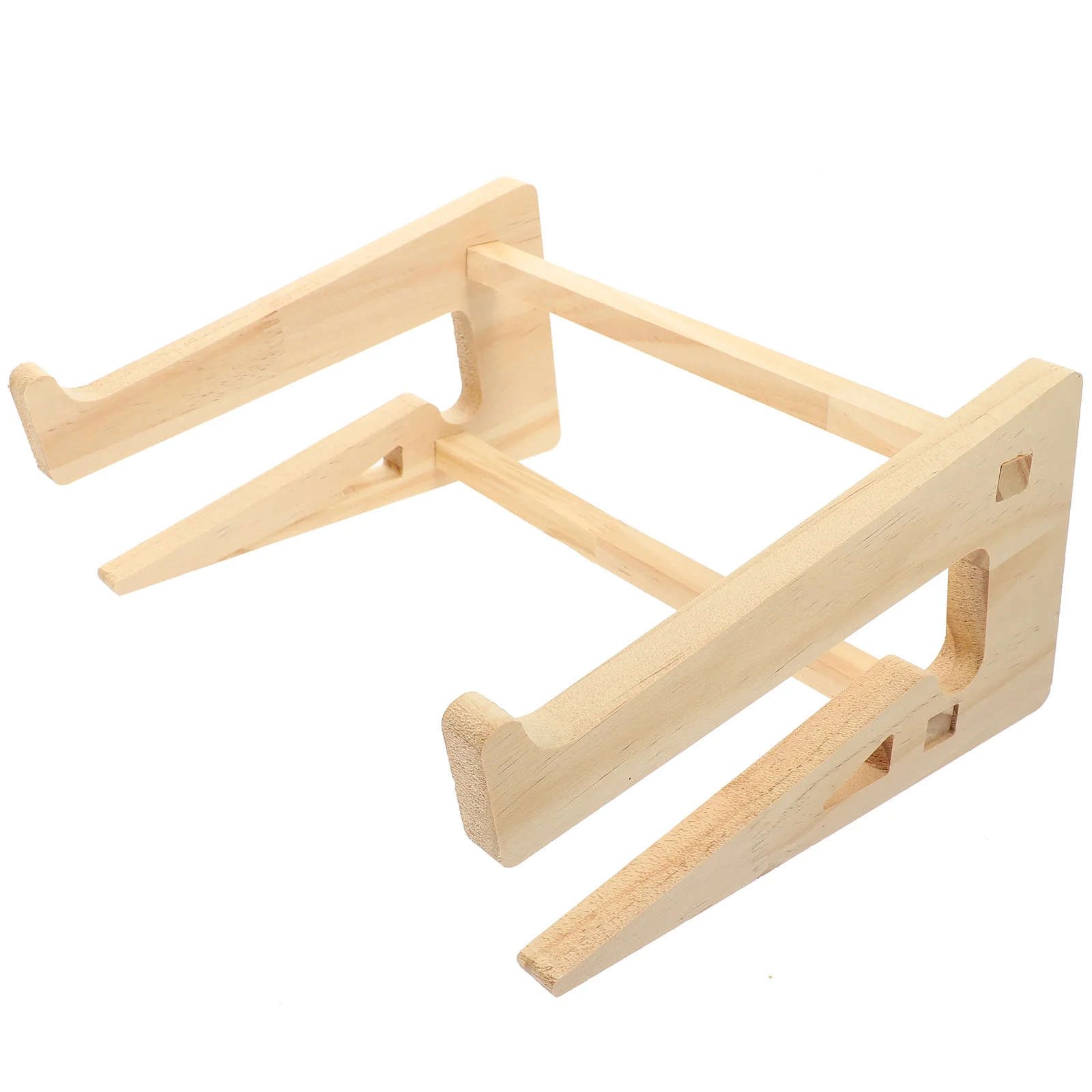 

Laptop Stand Keyboard Feet Flatform Stable Kickstand Stands Riser Wooden Universal