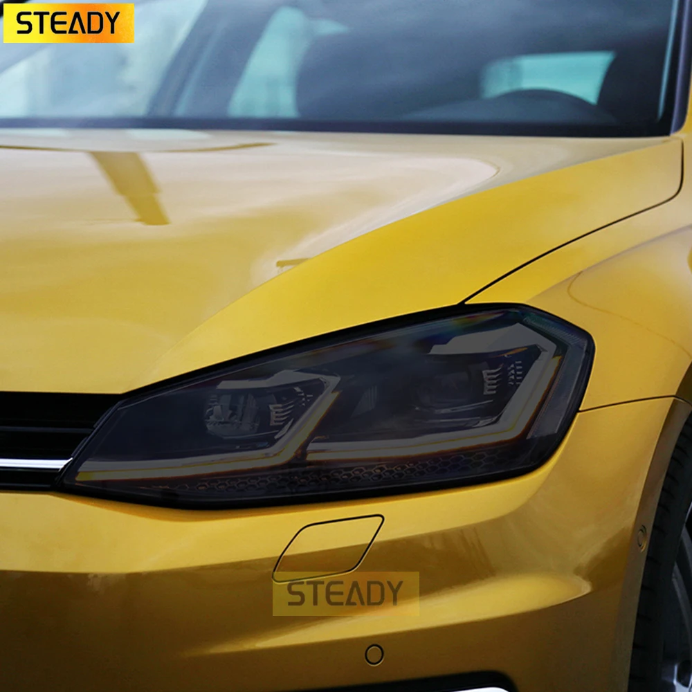 

Car Headlight Protective Film Taillight Transparent Black TPU Sticker For Volkswagen VW Golf 7 MK7 2012-2019 Accessories