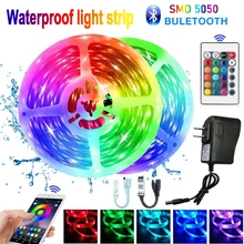 

LED Strip Light, RGB 5050 Lights, Music Sync Color Changing,Smart Strip Lighting with App Control Remote Control,Room Decor Neon