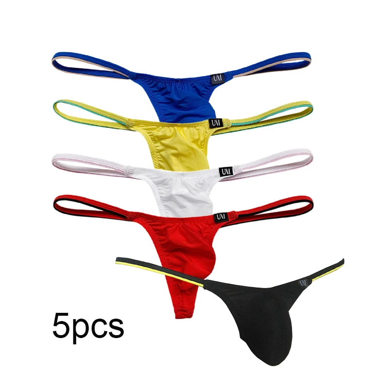 Thongs Men Underwear Sexually    Excit   Elastic Nylon Material Fashion G-strings Full Wire Panties Slip Sexy Lingerie for Men [fila]basic wire bra panties 6types pack