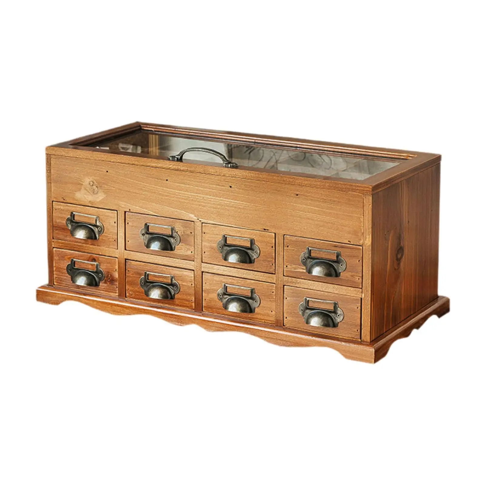 Desktop Craft Storage Drawer Box Wood Storage Box Multipurpose Storage Container