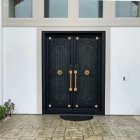 Factory Wholesale Iron Doors Double Entrance Iron Front Entry Door Security Door 1