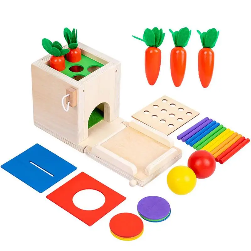 

Montessori Box Toys Ball Drop Toy For Toddlers 1-3 Sensory Learning Activity Cube Educational Toys For Sons Daughters Niece