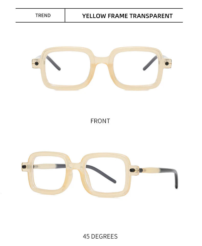 Lunettes de soleil carrées rétro pour hommes style punk_voghion.com