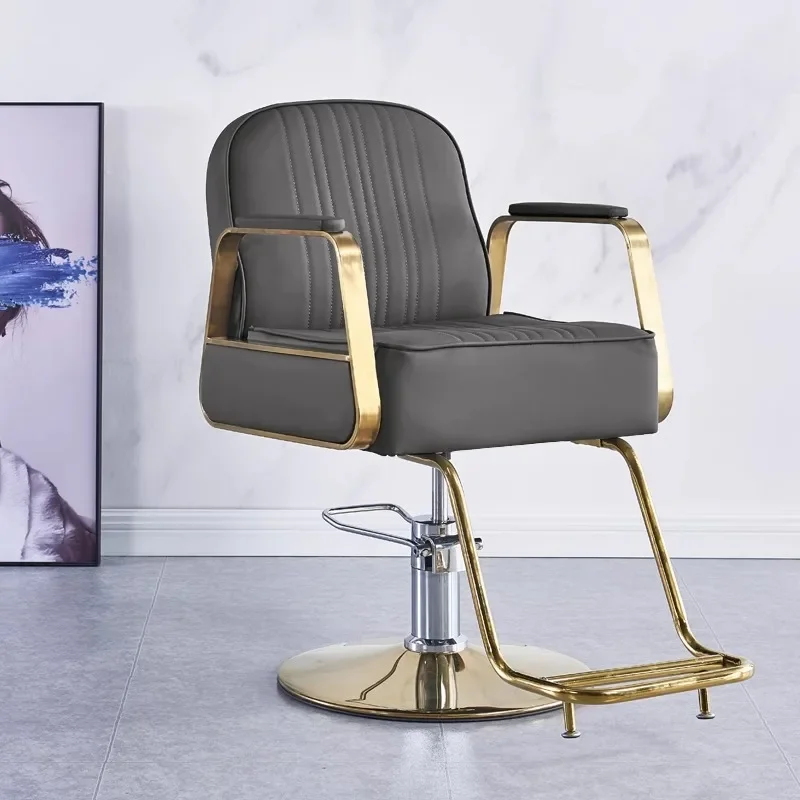 Gold Accesories Stainless Steel Barber Chair Makeup Swivel Pedicure Barber Chair Barbershop Chaise Coiffeuse Garden Furniture