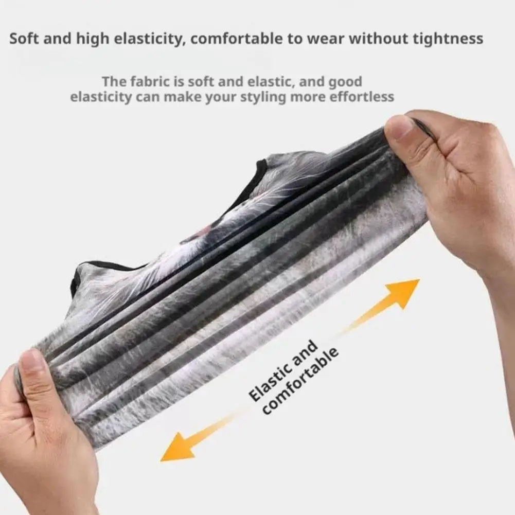 UV Protection Mask 3D Cat Dog Breathable Ear Loop Mask Cycling Hiking Motorcycle Full Face Mask Balaclava Men Women Neck Gaiter