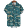 Hawaiian Shirts for Men Casual Tees Sea Life Pattern Short Sleeve Top Summer Fashion Shirt  Octopus Print T-Shirt Men's Clothing 4