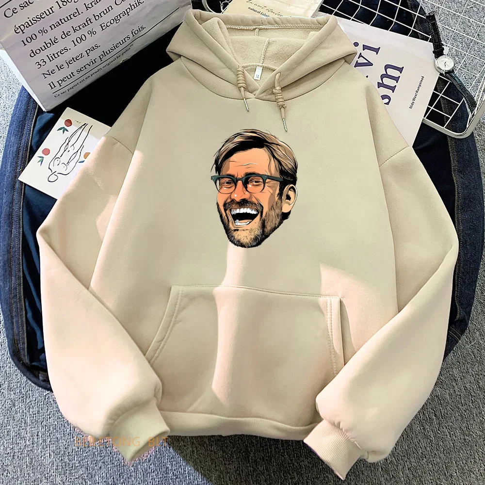 

Худи JurgenKlopp для футбола, Мужская/женская одежда, повседневные толстовки с длинным рукавом и капюшоном, толстовки, уличная одежда, зимняя флисовая толстовка