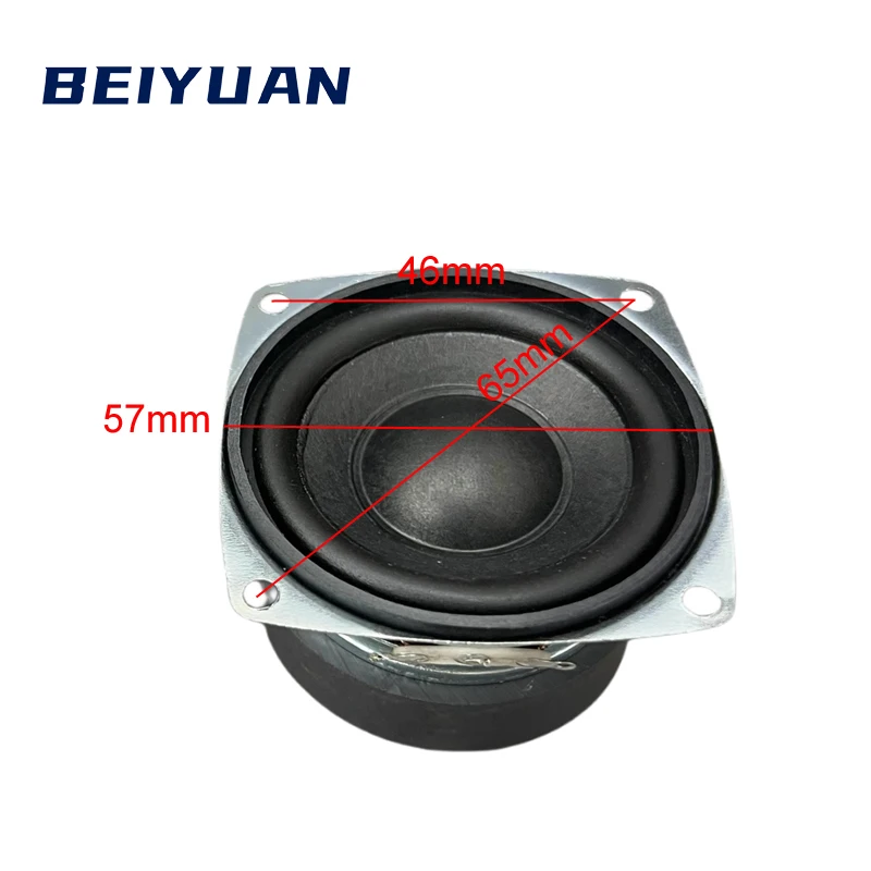 BEIYUAN 2.25 인치 풀 레인지 57mm 서브 우퍼 4 옴 10W 블루투스 스피커 수정 DIY 스피커 2PCS Harman Katon
