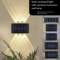 Lampe murale solaire LED extérieure étanche, allumage automatique du crépuscule à l'aube, pour clôture, jardin, cour, porche, allée, patio, décoration de la maison 4