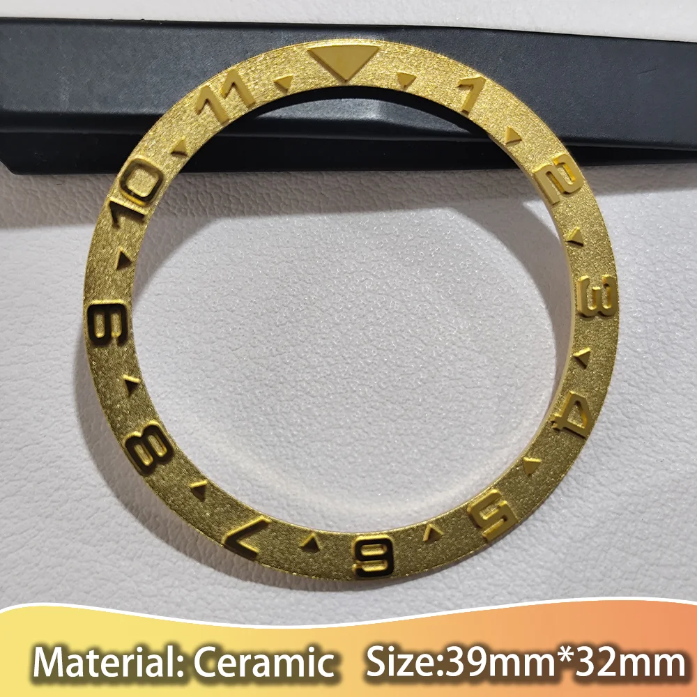 Multicolor Ceramic Bezel Ring for Men's Watch - 39mm x 32mm