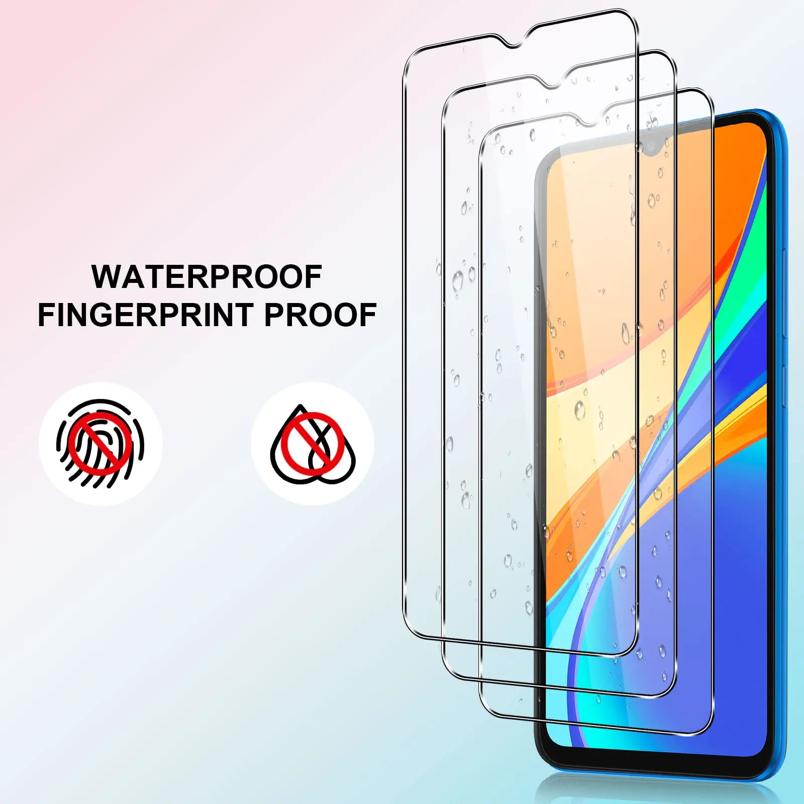 Protector de pantalla para Redmi 9C NFC Xiaomi, vidrio templado HD 9H, funda antiarañazos, amigable con el envío gratis