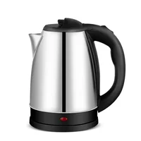 2.0L stainless steel electric kettle Silver gray Base Separation Desion Rust-resistant Durable for Home Office During Travel 1