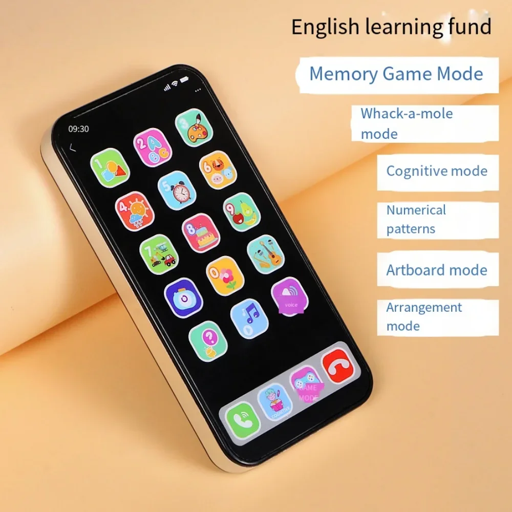 Children's Simulation Musical Mobile Phone Toy Electric Smart Touch Screen Early Educational Learning Model Kids Birthday Gifts