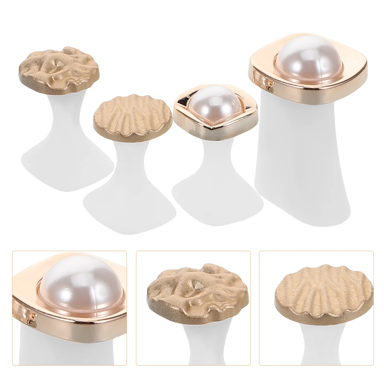8 Pcs Nail Toe Separator Finger Separators for Hands Silicone Polish Women Gel Spacers