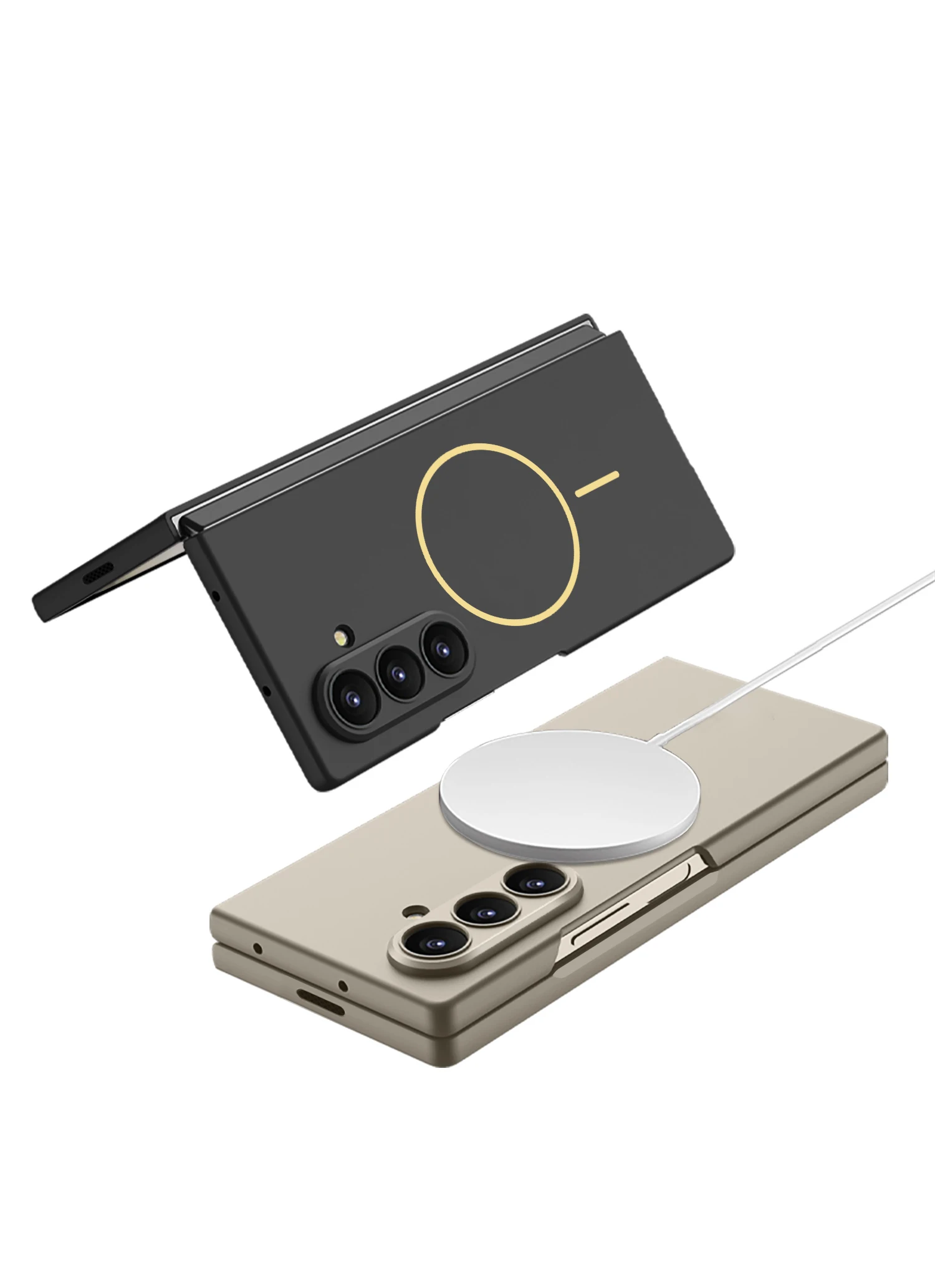 Ultra-thin Magnetic Charge Case For Samsung Galaxy Z Fold 7 Screen Glass Protect