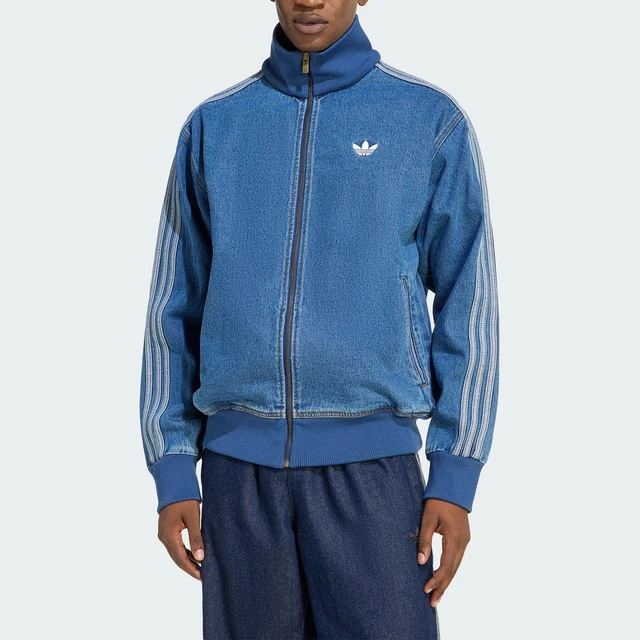 Veste décontractée ample en denim rétro pour hommes Adidas Clover authentique KD1517 1
