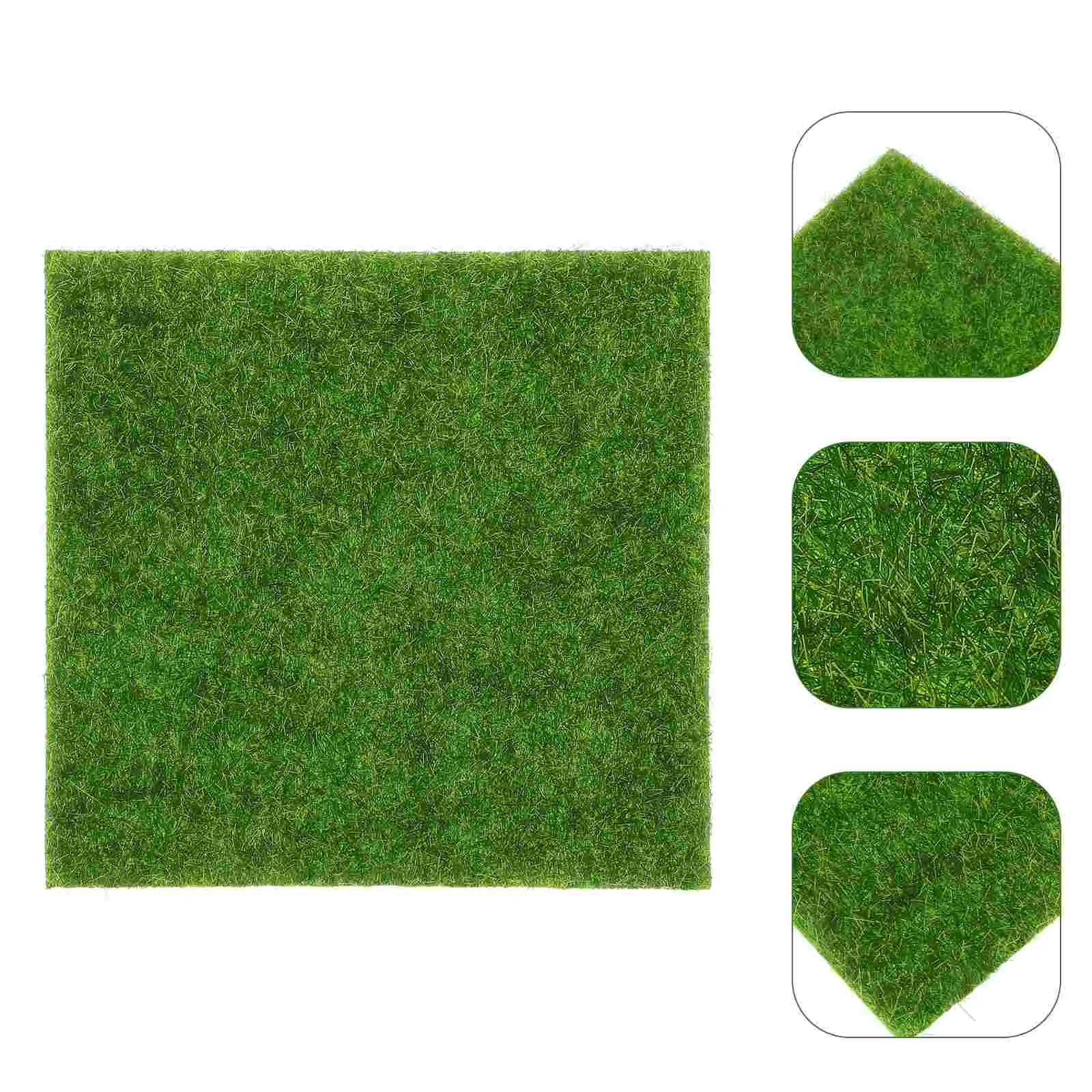 

Artificial Grass Mat Square Fake Turf Tile Outdoor Faux Grass Mat Garden Artificial Grass Landscaping