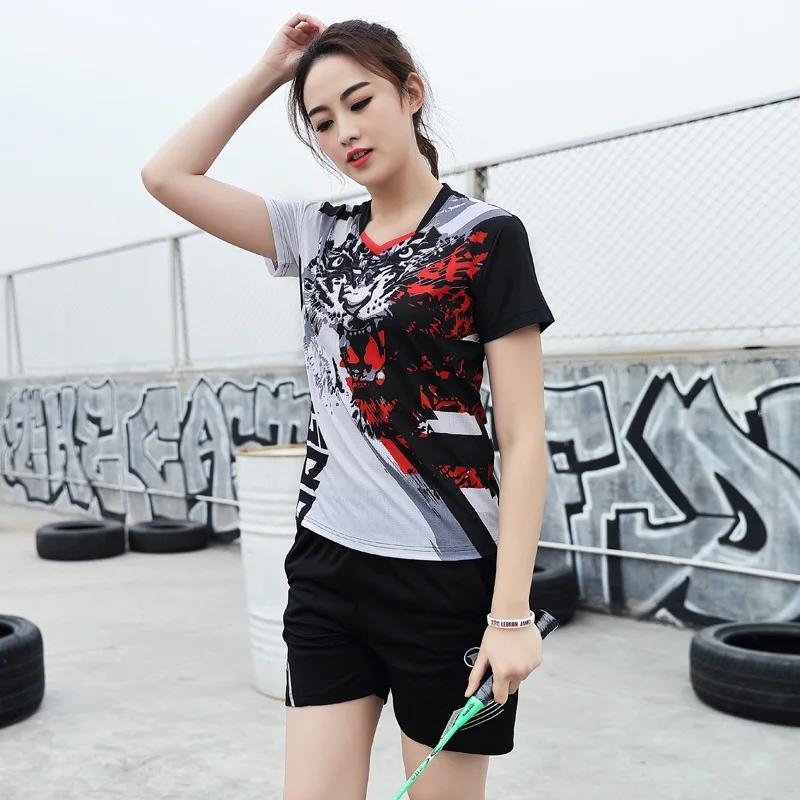 New Quick Dry Badminton Shirt Men Women ,sports Golf Polo Shirt Pingpong T-shirt,Running Exercise Tennis T-shirts