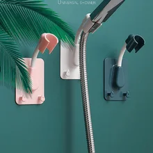 

360° Shower Head Holder Adjustable Self-Adhesive Showerhead Bracket Wall Mount With 4Hooks Stand SPA Bathroom Universal ABS 1pc