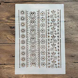 A4 29 * 21cm Mandala DIY Stencils Wall Painting Scrapbook Coloring Embossing Album Decorative Paper Card Template cake
