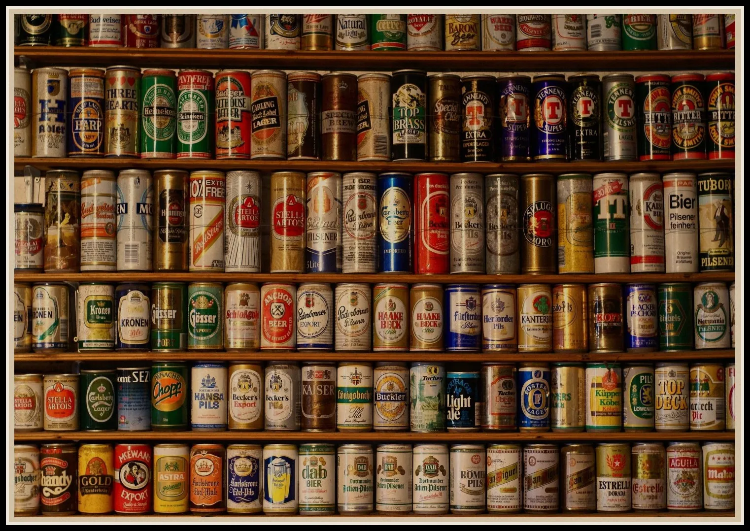 1PC Handmade Beer Illustration Retro Kraft Beer Poster Bar Cafe Restaurant Wall Decoration Painting