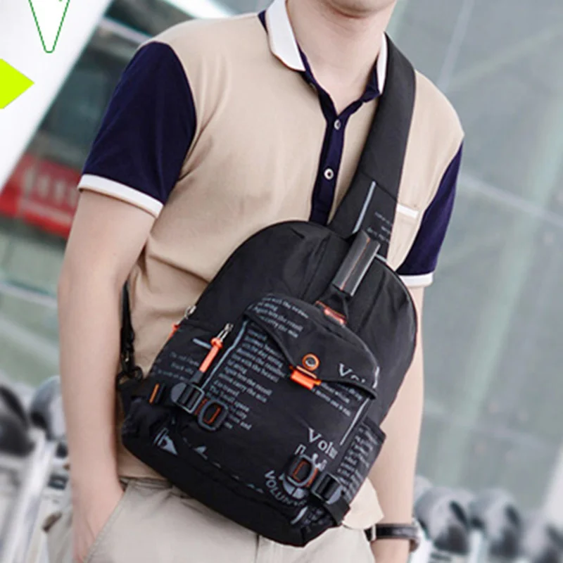 

Oxford Men Waterproof Cross Body Messenger Bags Sling Chest Day Pack Kettle Bag Travel Single Shoulder Rucksack Back pack New