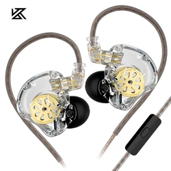Enhanced Bass High-Fidelity In-Ear Earphones for Music, Gaming, and Sports (White With Mic)
