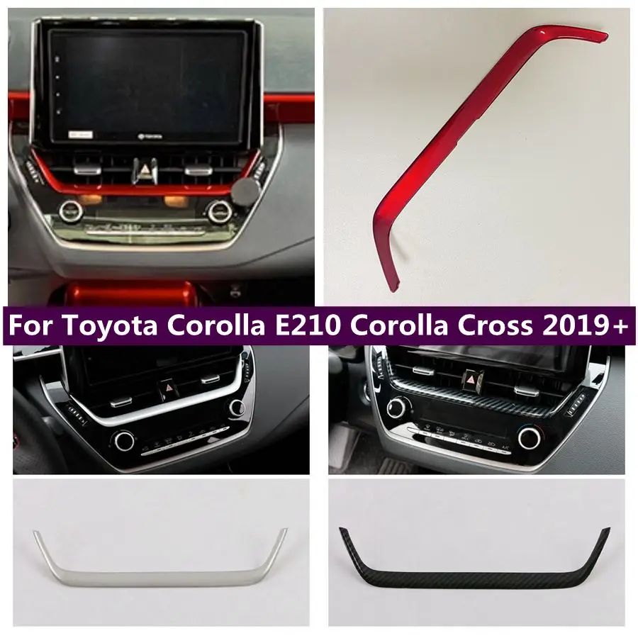 Centrale Ac Air Vent Navigation Strip Cover Trim Frame Per Toyota Corolla E210 Corolla Cross 2019 - 2023 Accessori Per Lo Styling Dell'Auto