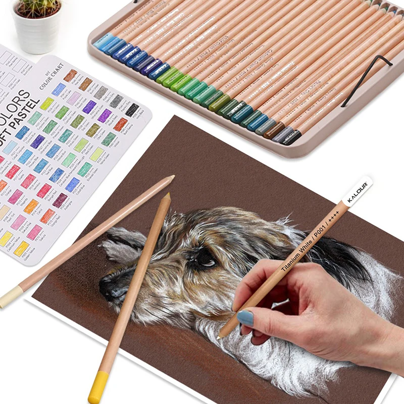 Lot De 240 Crayons De Couleur Professionnels - Noyau Souple, Multicolores
