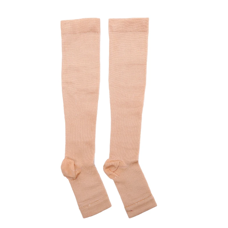 Compression Socks for Foot Pain Relief and Varicose Support, Open Toe Design
