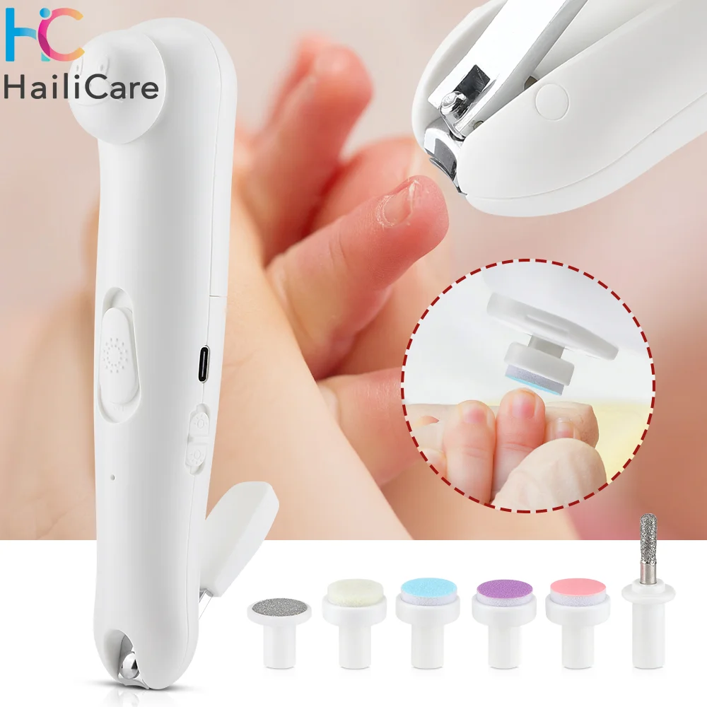 

Baby Nail Trimmer Multifunctional Electric Baby Nail File Clippers Toes Fingernail Cutter Trimmer Manicure Tool Set Baby Care