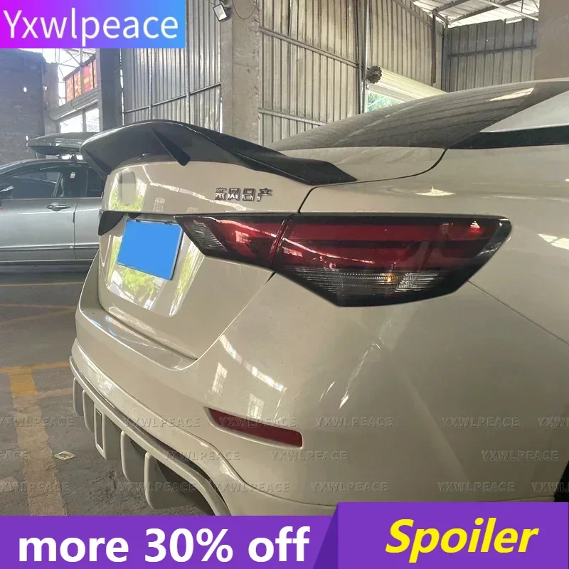 

R Style Carbon Fiber/ABS Plastic Rear Trunk Lip Spoiler Body Kit Accessories For Nissan Sentra Sylphy 2020 2021 2022 2023