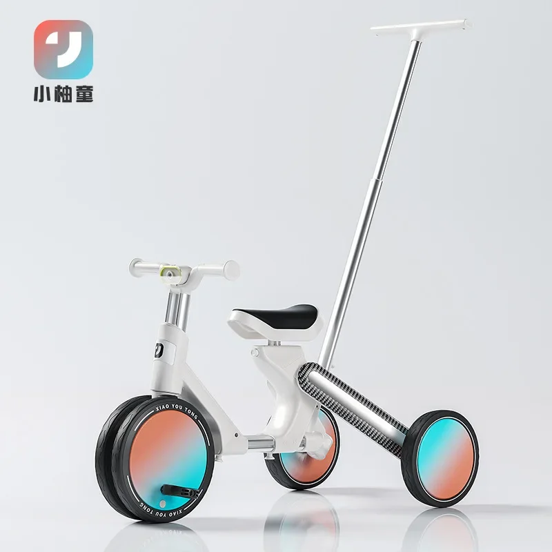 

Children's Tricycle Bicycle 1-3 To 5-year-old Baby Multi Functional Slide Bike Walking Baby Hand Pushed Bicycle