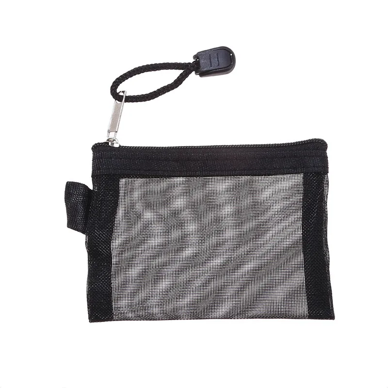Nylon Mesh Karte Lagerung Taschen Mini Transparent Grid Bus ID Kreditkarte Halter Mäppchen Reisen Kleine Münze Brieftasche Datei Tasche – Detail 13
