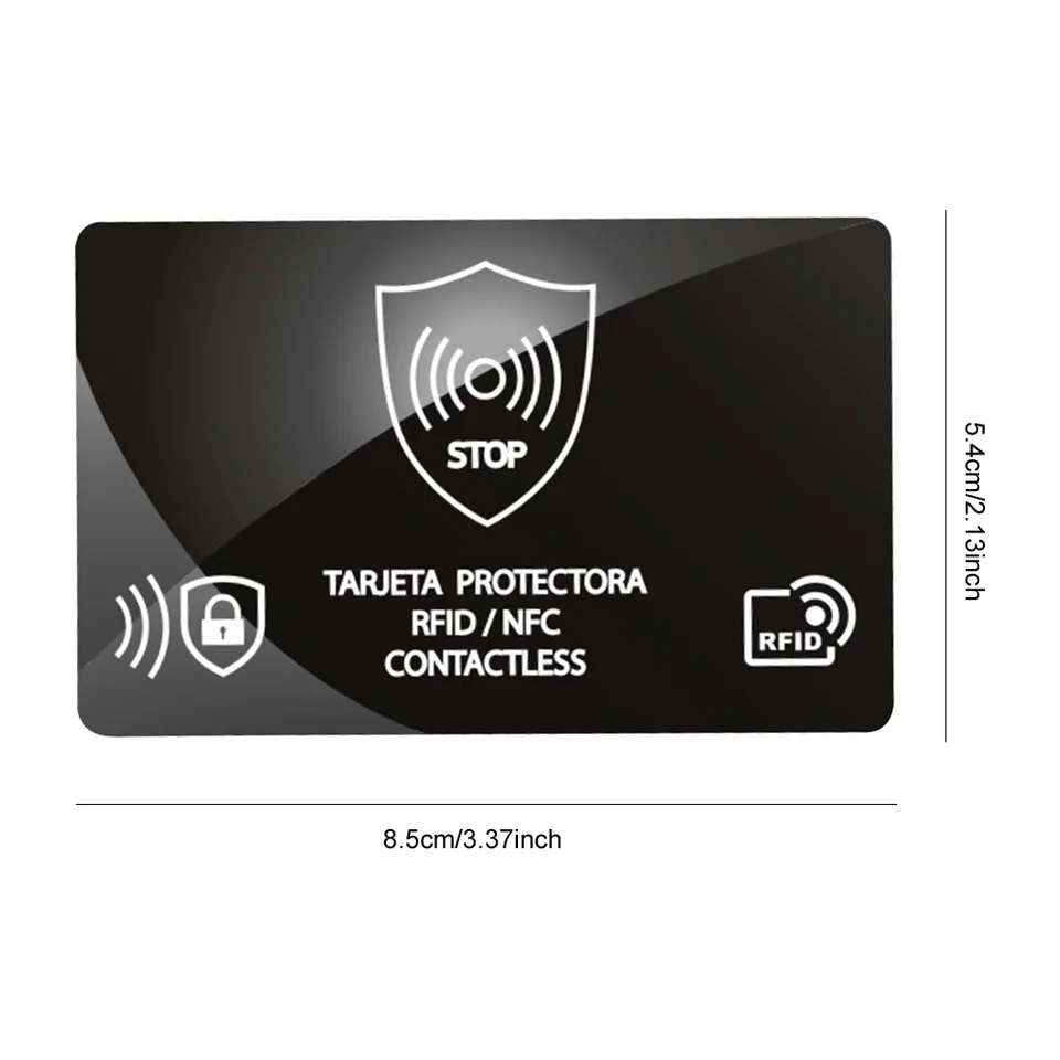 5Pcs RFID Blocking Card NFC Debit Credit Card Passport Protector Portable Credit Card Protector for Passport Case Purse