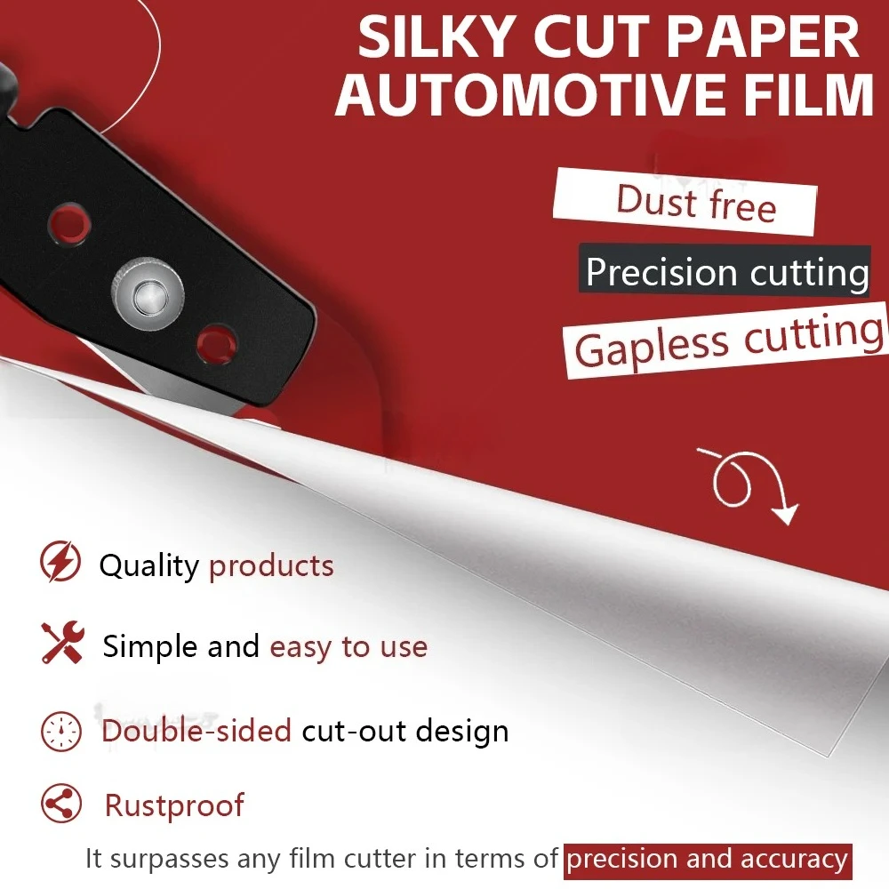 ALIWRAP Auto-Styling Vinyl-Schneidemesser Auto-Folien-Aufkleber Schneidewerkzeug Edelstahlklingen Tapeten-Rückseitenschneider-Set – Detail 7