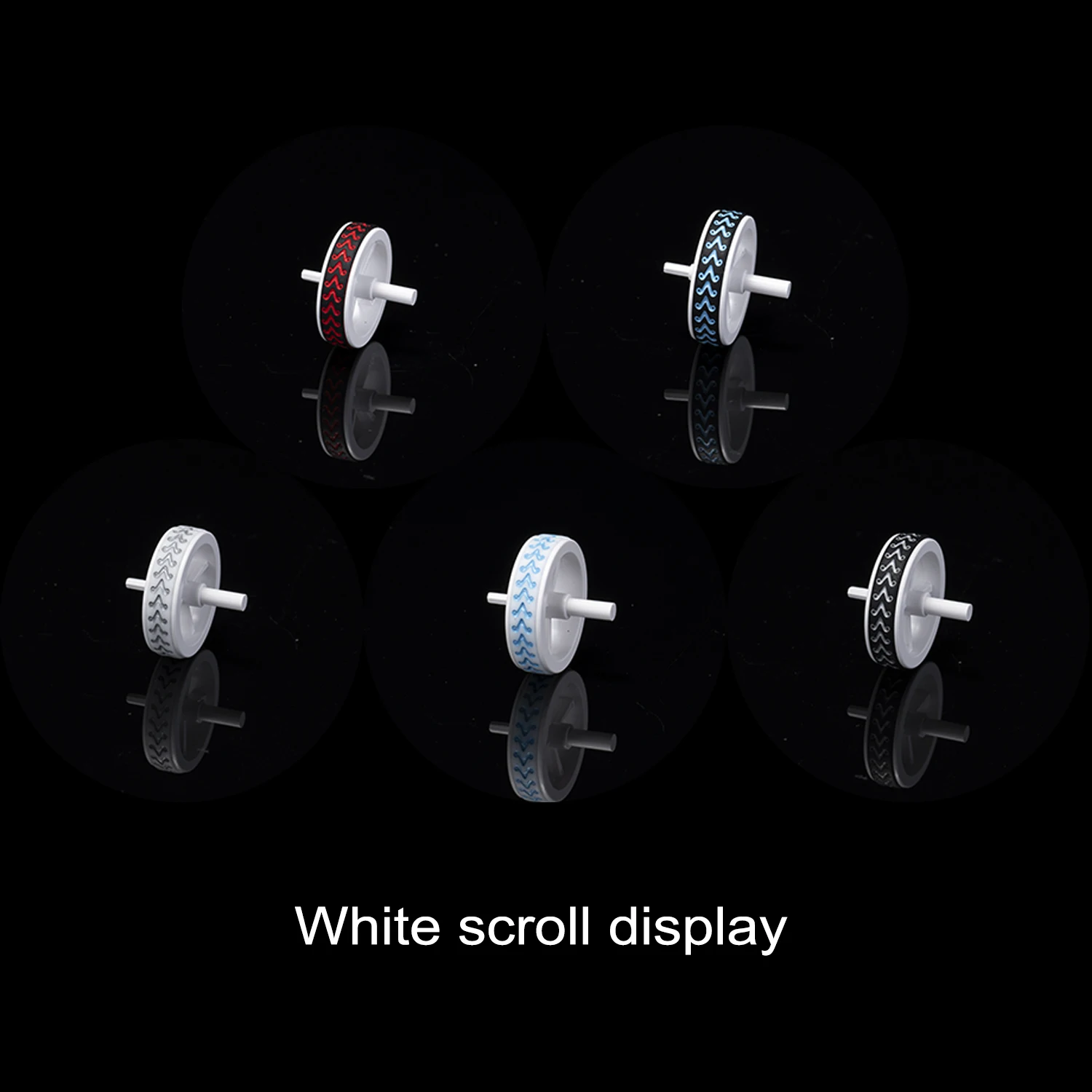 WLmouse Beast 미니 무선 교체 스크롤 휠 및 고무 링 칼라 세트 풀리 마우스 수리 도구 용 BTL 마우스 롤러