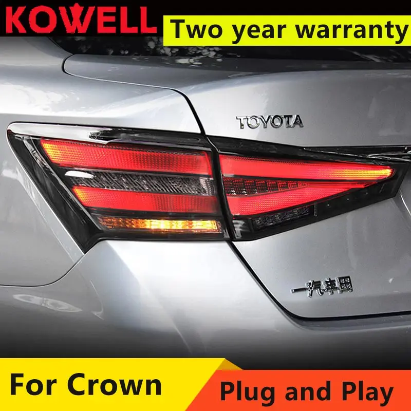 

LED Taillight Assembly for 2015-2018 TOYOTA Crown tail lamp with Turn Siganl Reverse Light Back Lamp