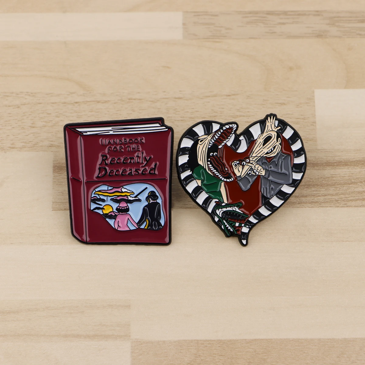 Spooky Fun Enamel Pins - Quirky Brooches for Clothing and Accessories