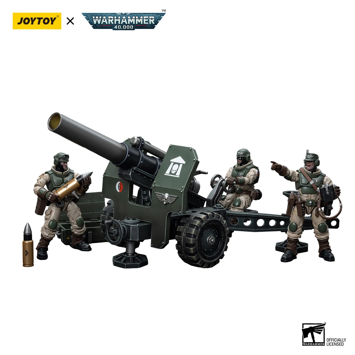 [Pre-Order] JOYTOY Warhammer 40k 1/18 Action Figure Astra Militarum Field Gun Artillery Rocket Launcher Anime Military Model | DaniGa