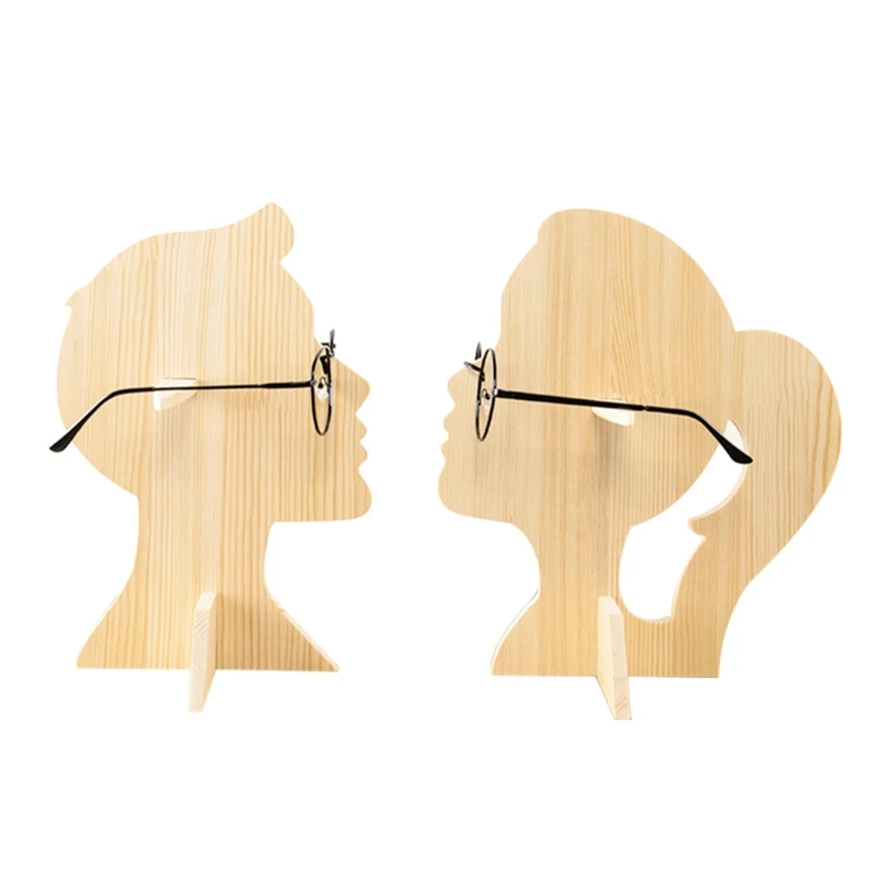 

2024 New Wooden Glasses Display Shelf Wood Sunglasses Bracket Cabinet Woman Man for Spectacle Frame Display Props Decorative