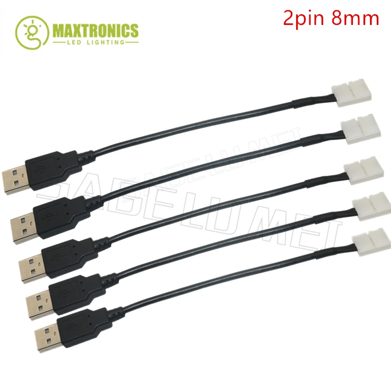 Tape Led Connector Usb 2pin Usb Connector Led Strips 2pin Usb Cable