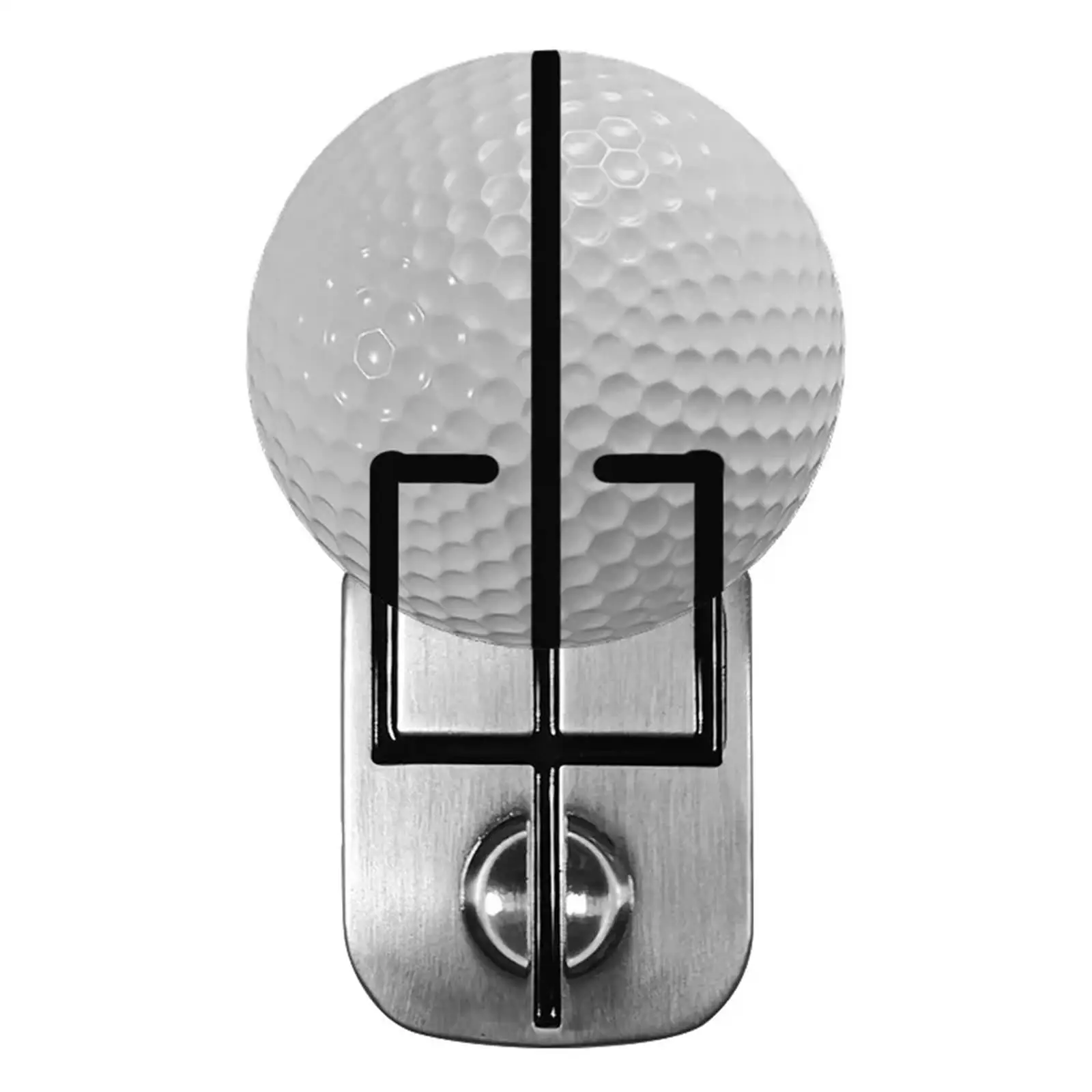 Golf Ball Mark Set Putting Practice Golf Course Accessories Line Drawing