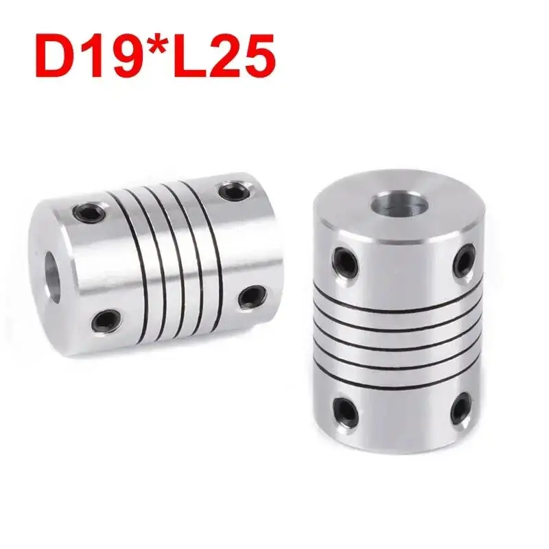 D19xL25 Aluminium Flexible Jaw Shaft Coupling 5 to 8mm 10mm CNC Stepper Motor Coupler Encoders Engraving Machine image 1