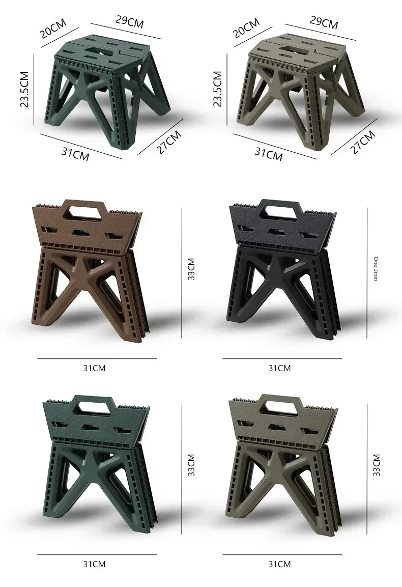 Description Picture 4 of itemOutdoor Small Stool Portable Folding Stool High Load Bearing Durable Small Chair Fishing Stool Beach Stool Camping Stool