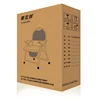 Adjustable Toilet Wheelchair: Four Wheel Brake, Foldable Large Backrest, Shower Chair for Elderly, Stainless Steel Seat 3