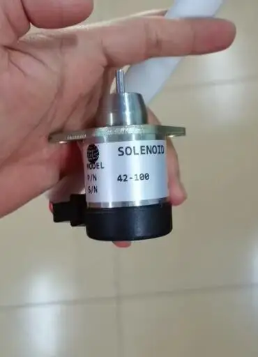 

New fuel stop shutoff solenoid for Yanmar engine thermo king 42-100 41-9100 42-0100 MD RD SL TD SLX SL SB refrigeration unit